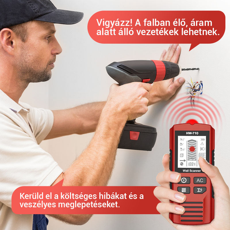 🔥💯 Többfunkciós kézi fém- és fali érzékelő
