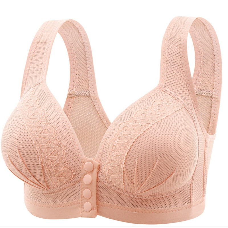 【✨1+1 bezpłatny】👙 Oddychający i przyjazny dla skóry biustonosz zapinany z przodu