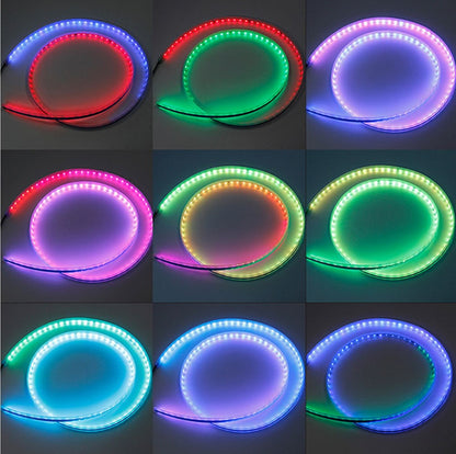 LED-es autós ultrafényes fényvezető csíkok hangulatvilágítással