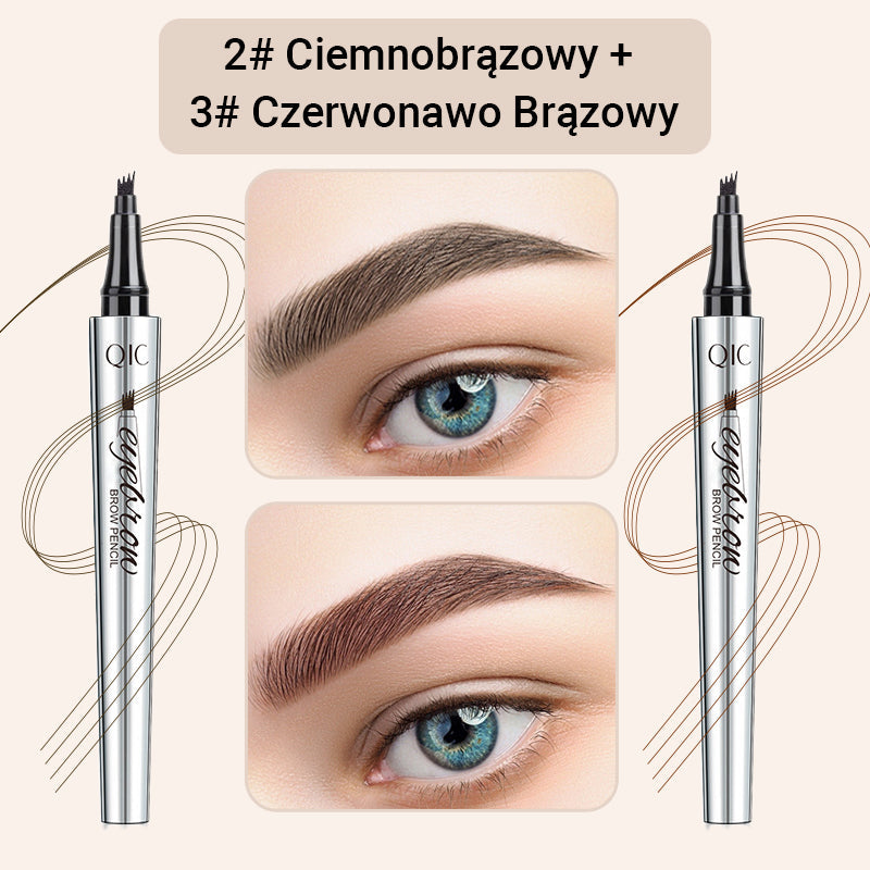 【🔥Kup 1 i otrzymaj 1 gratis】☔Wysokiej jakości wodoodporna kredka do brwi 4 Fork