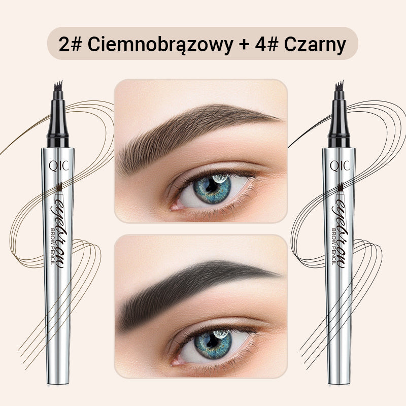 【🔥Kup 1 i otrzymaj 1 gratis】☔Wysokiej jakości wodoodporna kredka do brwi 4 Fork