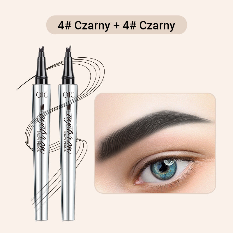 【🔥Kup 1 i otrzymaj 1 gratis】☔Wysokiej jakości wodoodporna kredka do brwi 4 Fork