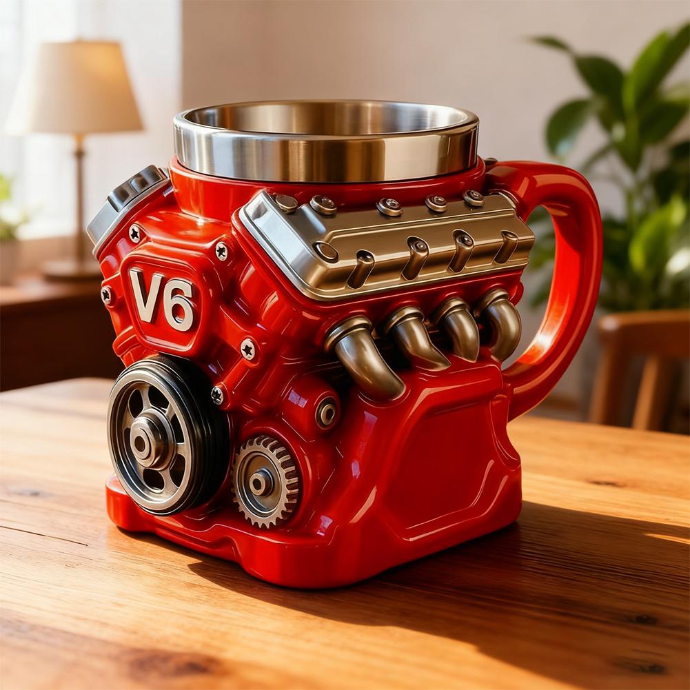 V8-as motorok rozsdamentes acél pohár