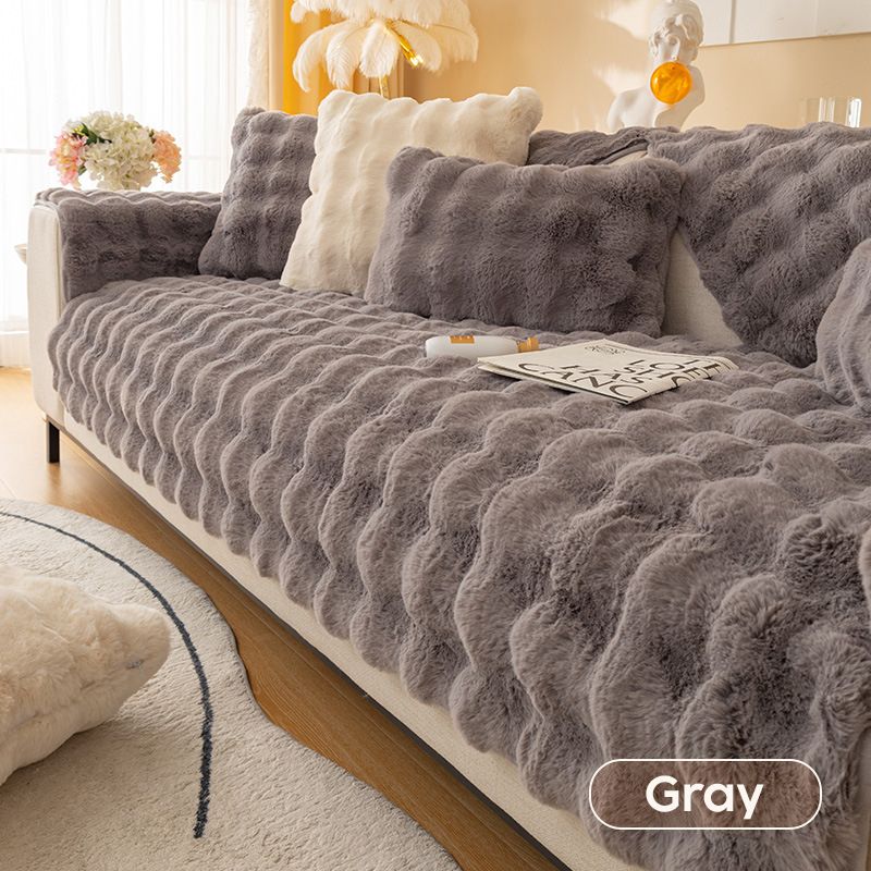 🛋️☁️ Vastag plüss nyúl kanapéhuzat❄️