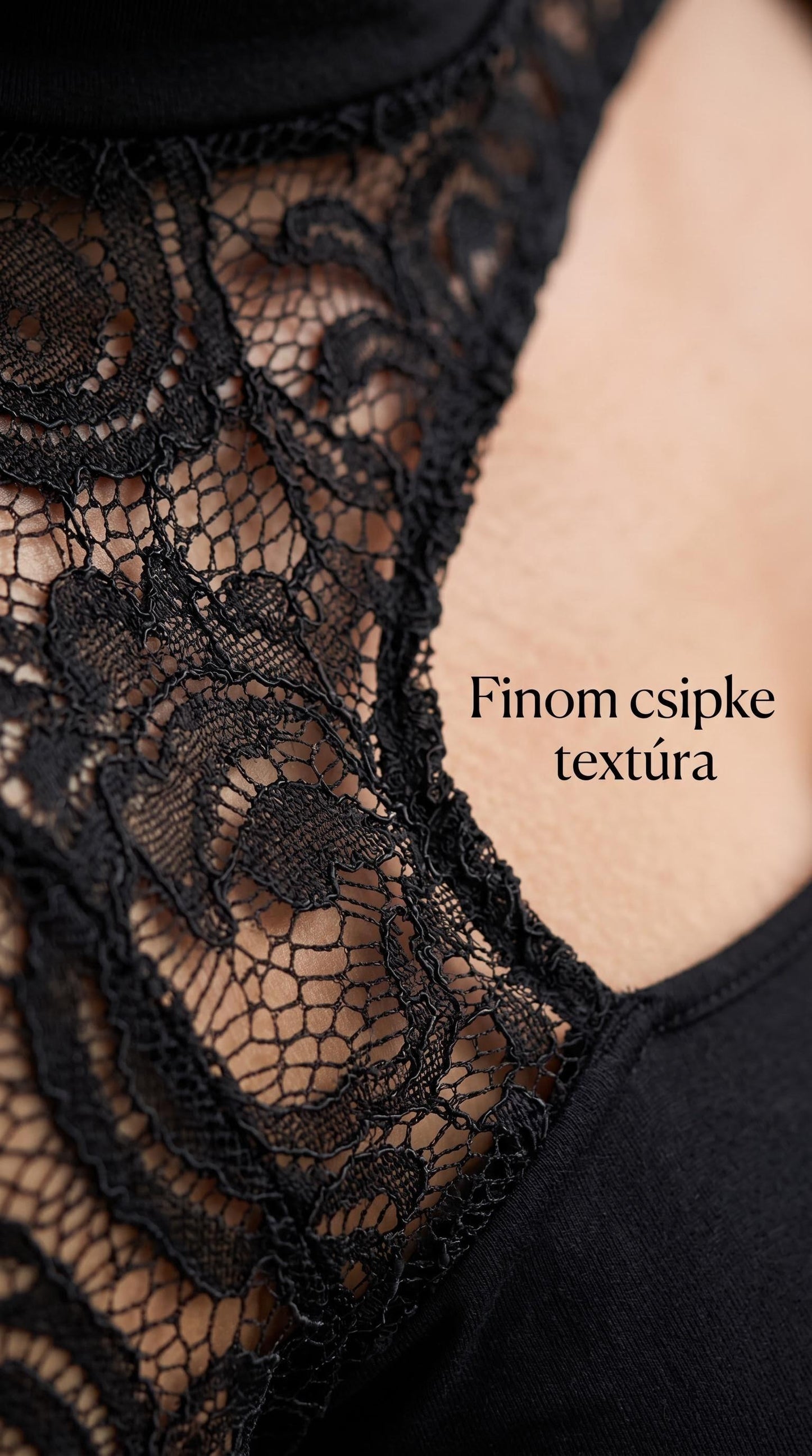👍2026 Új modell🎁Ingyenes ajándék-📿Gyönyörű nyaklánc✨ Aszimmetrikus csipkés slim fit felső – Modern eleganccia minden alkalommal!