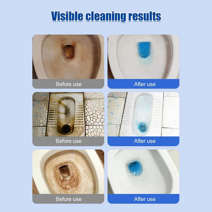 🔥12+4 ingyenes🚽 Citromillatú WC-tisztító tabletták✨ Makacs foltok nélkül, hosszú távú frissesség a fürdőszobában!