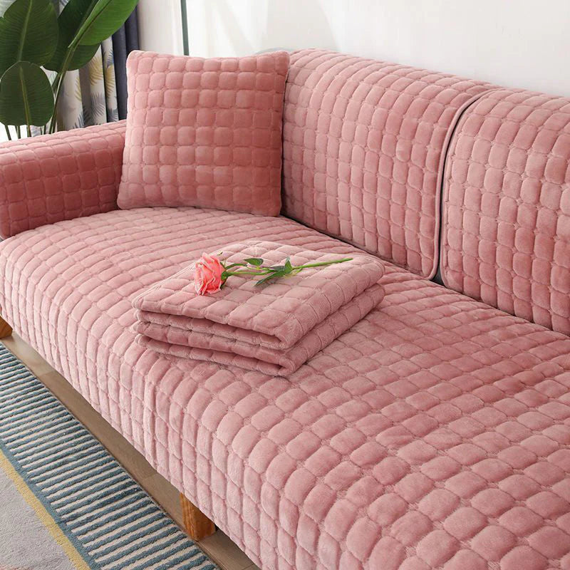 🛋️ Téli csúszásgátló vastag plüss kanapéhuzat