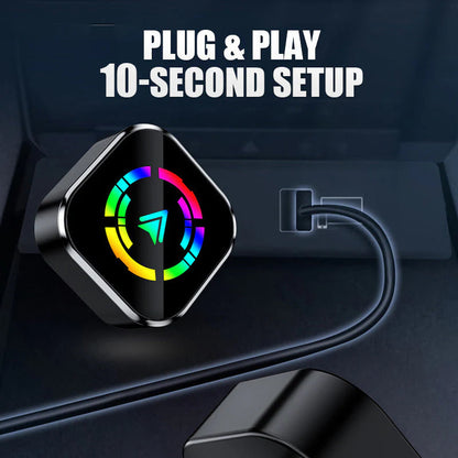 2 az 1-ben vezeték nélküli adapter iPhone-hoz és Android Auto-hoz