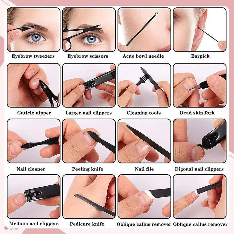 💅16 darabos körömápoló készlet (10 szín)