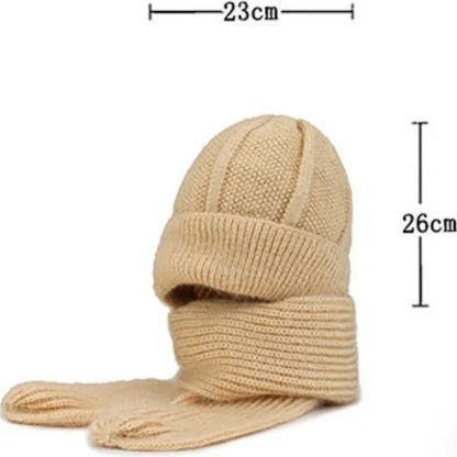 ✨Unisex szélálló szett (sapka+sál): Melegség a fejednek, nyakadnak és füleidnek - tökéletes téli kirándulásokhoz!