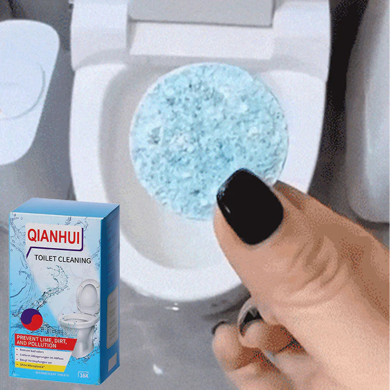 🔥12+4 ingyenes🚽 Citromillatú WC-tisztító tabletták✨ Makacs foltok nélkül, hosszú távú frissesség a fürdőszobában!
