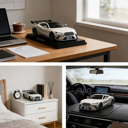 60% kedvezmény!! [Legjobb karácsonyi ajándék] Szuperautó ébresztőóra – GTR realisztikus motorral és fényeffektekkel