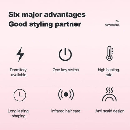 2v1 žehlička na vlasy a kulma – iónový hrebeň na úpravu vlasov proti obareniu, rýchle nahrievanie, nastaviteľná teplota (vhodná pre všetky typy vlasov)