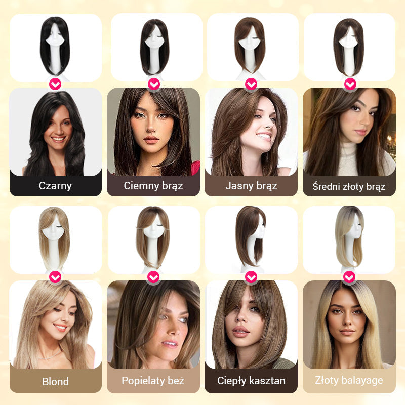 🔥 🔥Vrchní vrstvené příčesky s ofinou pro ženy s tenkými vlasy 🙆