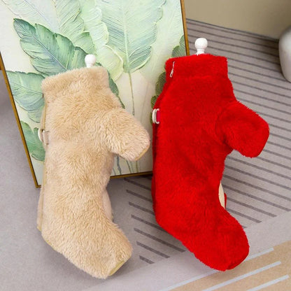 Téli kutyakabát hátul cipzárral