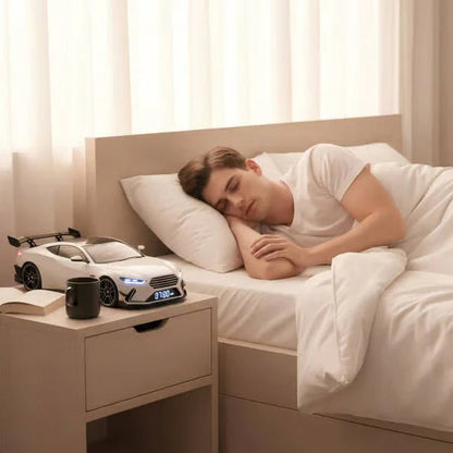 60% kedvezmény!! [Legjobb karácsonyi ajándék] Szuperautó ébresztőóra – GTR realisztikus motorral és fényeffektekkel