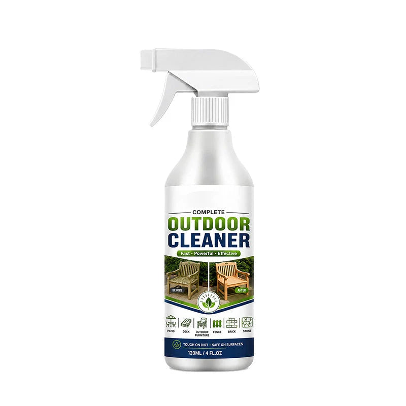 🌿 Tisztító spray kültéri felületekre, gyors hatású folteltávolító teraszra, fa bútorokra és kültéri felületekre