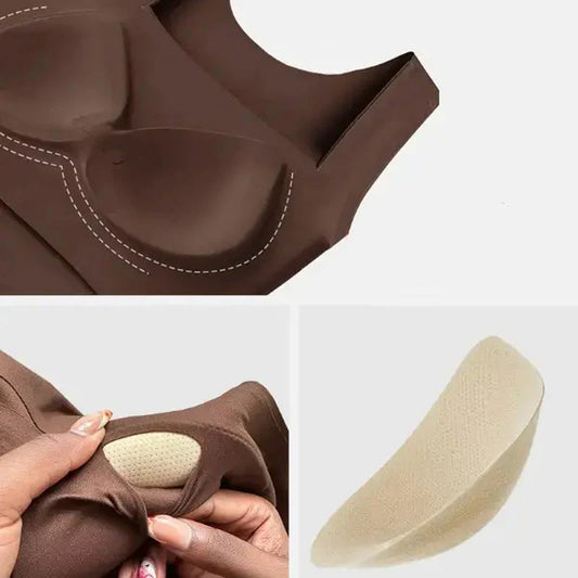 Alakformáló felső beépített melltartóval