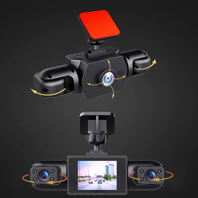 4 Objektíves Autós Kamera 360°-os Látószöggel | 📷HD 1080P Éjjellátó📷