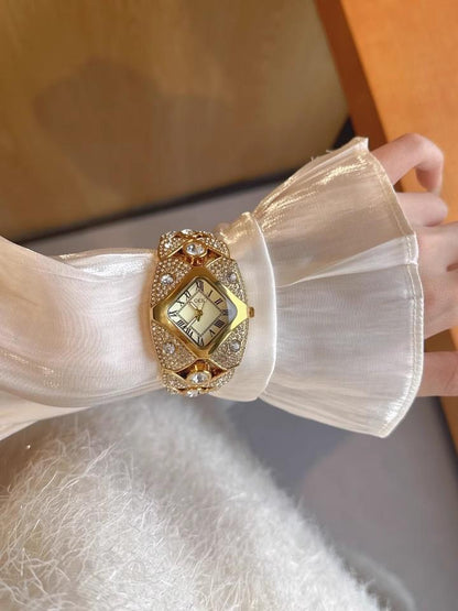🌱🌱🌱Callie | Dámské hodinky 2025 Elegance se světlem, diamanty a voděodolným designem
