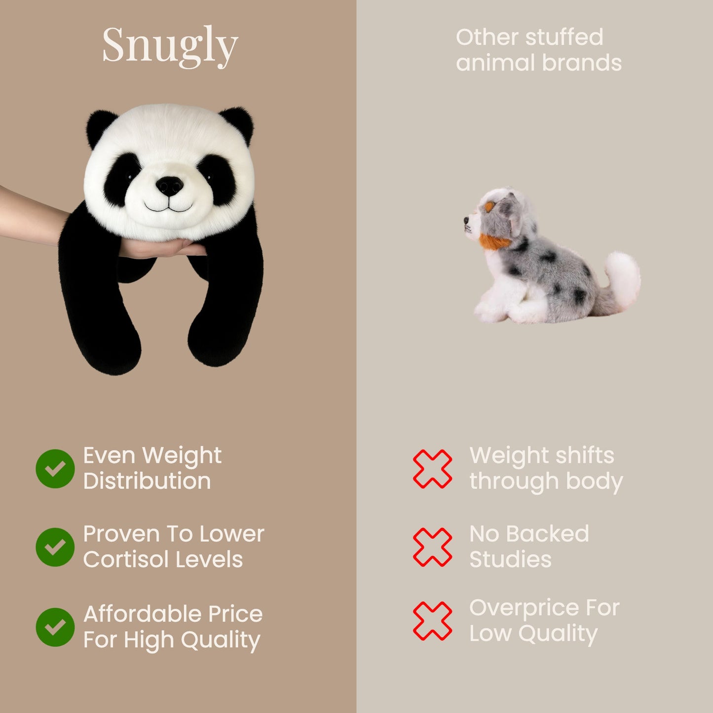 Snugly - Súlyozott Plüssállatok
