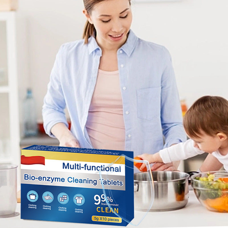 🔥KUP 1 ZYSK 1 GRATIS (Kup więcej Zyskaj więcej)🔥Wielofunkcyjne tabletki czyszczące z bioenzymem