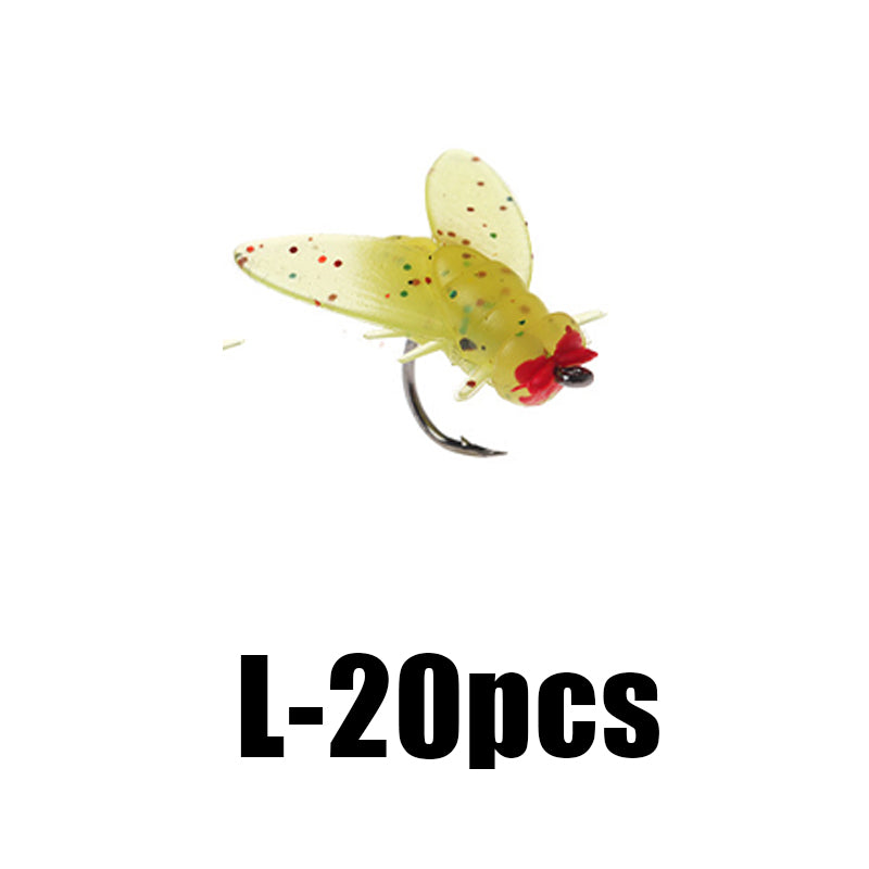 【🐟Łatwo złowić dużą rybę】🎣Symulowane muchy Wędkarski haczyk na przynętę