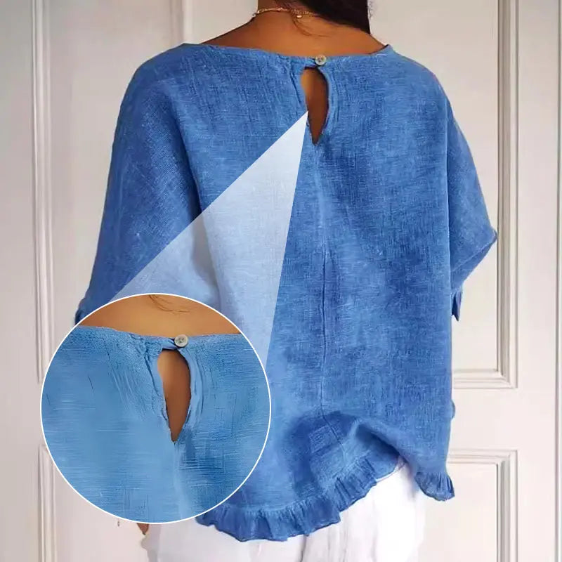 【M-2XL】🌿Letni bawełniany lniany top o luźnym kroju