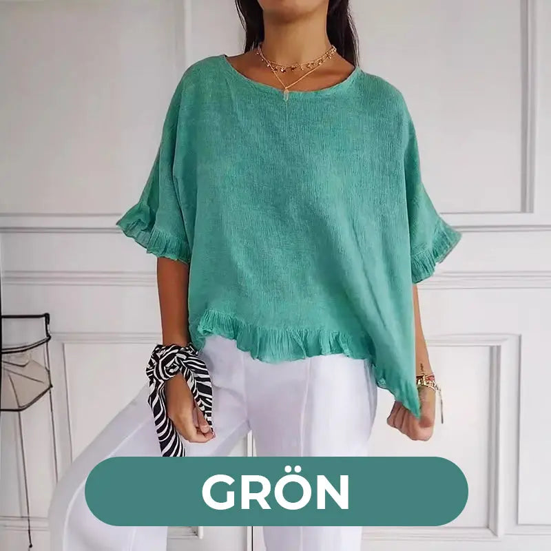 【M-2XL】🌿Letni bawełniany lniany top o luźnym kroju