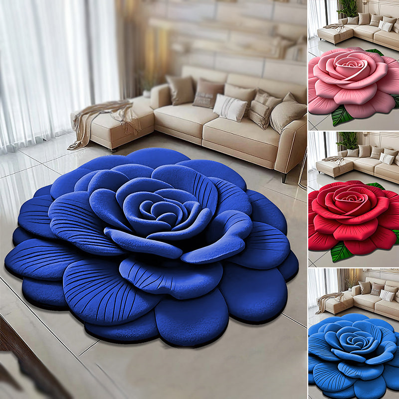 🏠2025 Nowa Moda🌸Mata podłogowa Floral Plush & Diatomaceous Earth