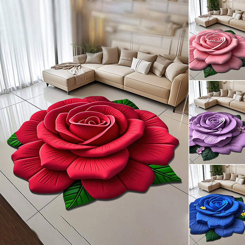 🏠2025 Nowa Moda🌸Mata podłogowa Floral Plush & Diatomaceous Earth