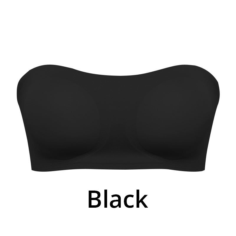 🔥【S-XL】💋Damski biustonosz bez ramiączek z antypoślizgowym zapięciem krzyżowym