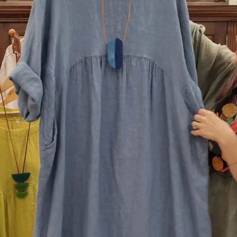 👗 Luźne kieszenie sukienki
