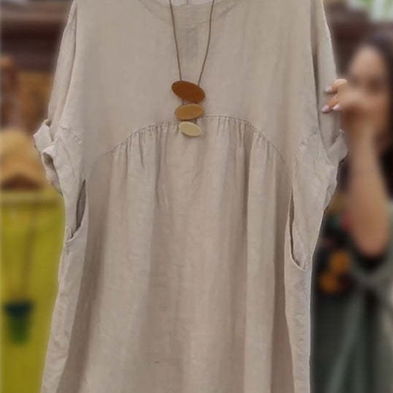 👗 Luźne kieszenie sukienki