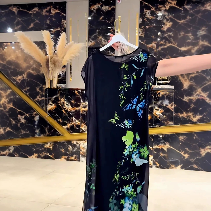 ✨👗【M-4XL】Eleganckie tiulowe sukienki w kwiaty dla kobiet