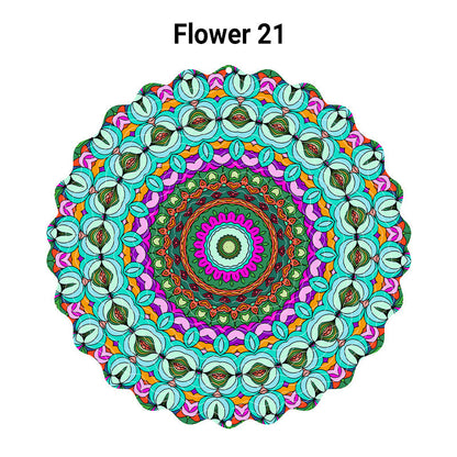 🌺3D színes forgó szélcsengő – 🏠Kerti függődísz