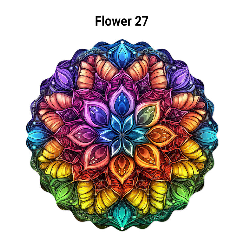 🌺3D színes forgó szélcsengő – 🏠Kerti függődísz