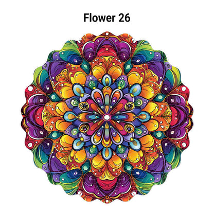 🌺3D színes forgó szélcsengő – 🏠Kerti függődísz
