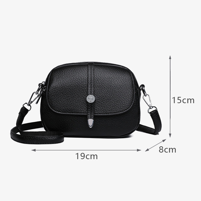Damska lekka torba crossbody w jednolitym kolorze