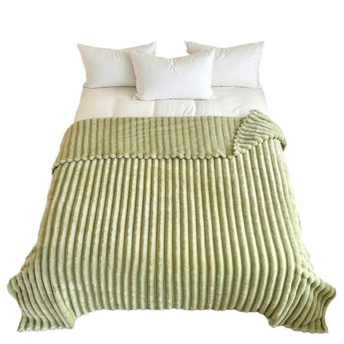 🛏️Sűrű nyúl plüss és tejbársony huzatú takaró