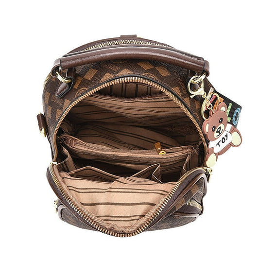 Divatos hátizsák gyémánt mintával