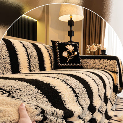 Puha, plüss, csúszásmentes kanapéhuzat