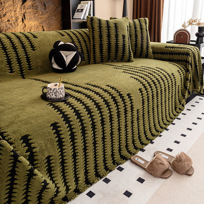 Puha, plüss, csúszásmentes kanapéhuzat