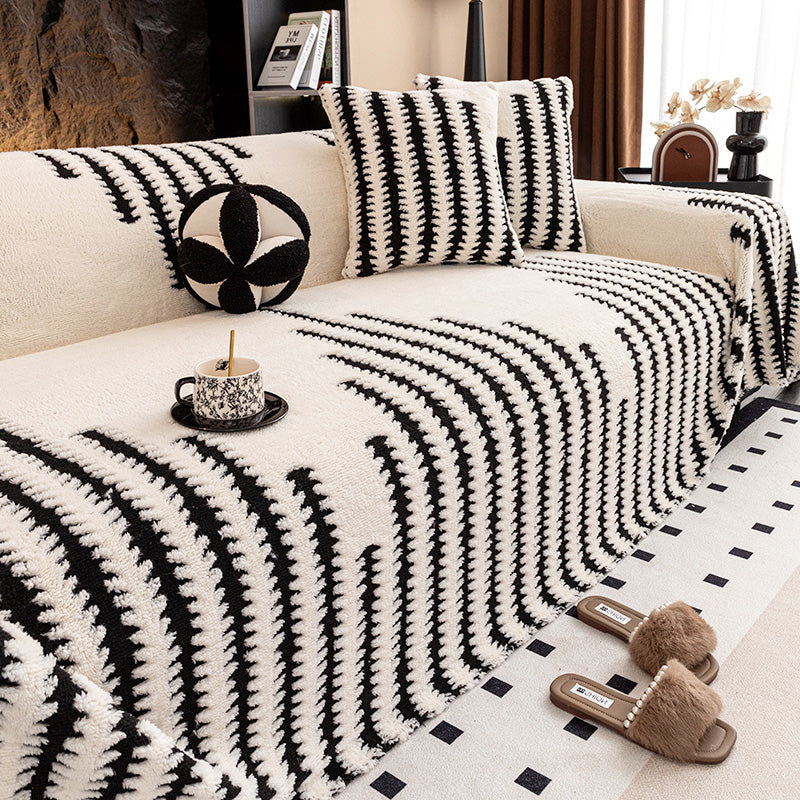 Puha, plüss, csúszásmentes kanapéhuzat