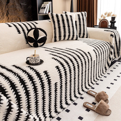 Puha, plüss, csúszásmentes kanapéhuzat