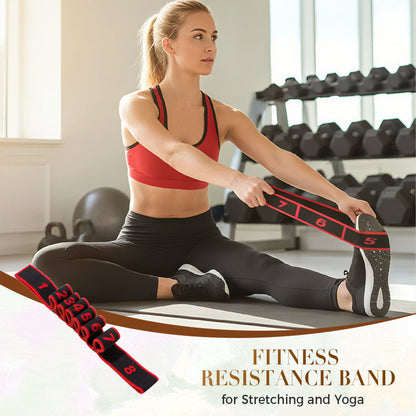 Fitness ellenállás szalag nyújtáshoz és jógához