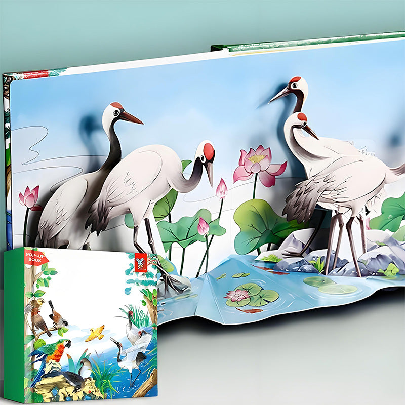 ✨【Kids' 3D Pop-Up Animal Book - Interaktív korai tanulás nélkülözhetetlen】✨