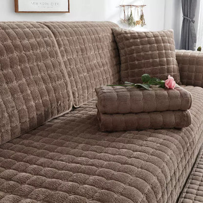 🛋️ Téli csúszásgátló vastag plüss kanapéhuzat