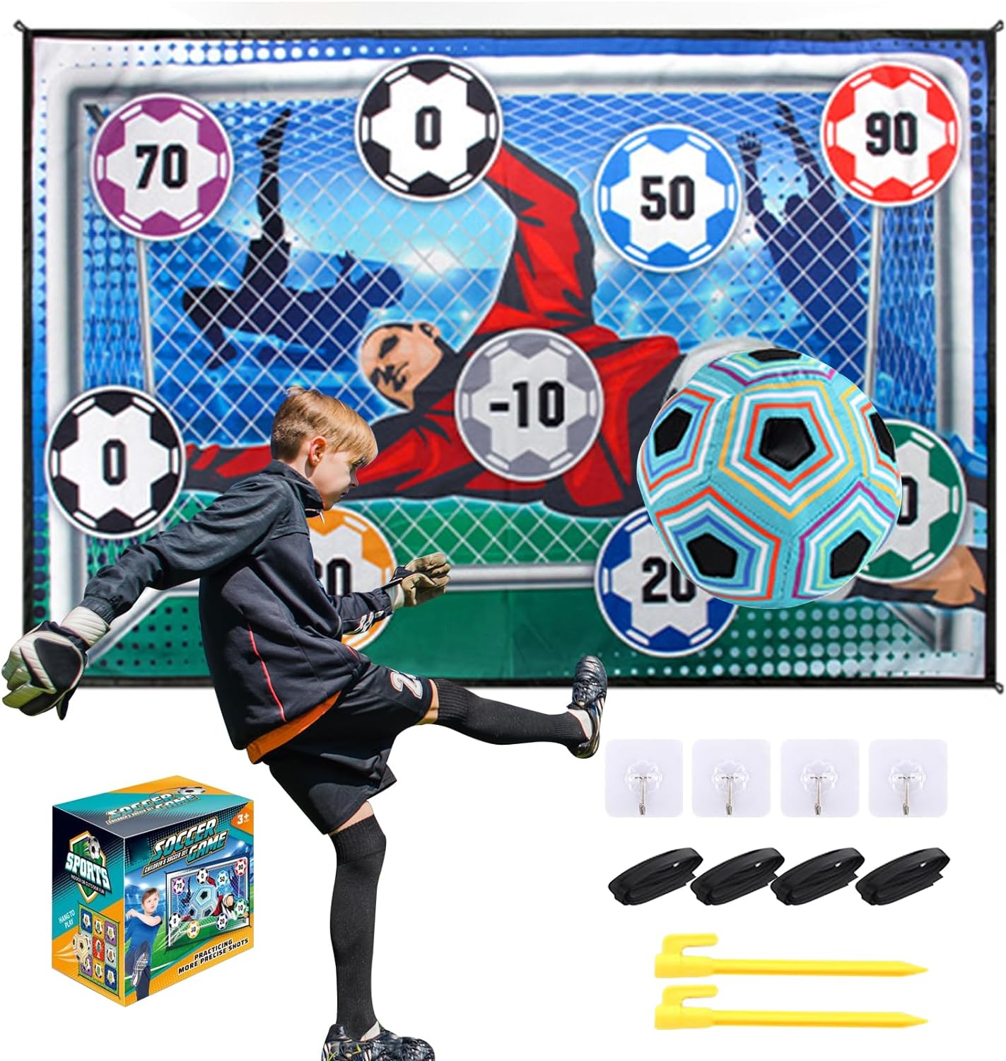 🎉Új akciós akciók – 49% KEDVEZMÉNY💥Futball labdajáték készlet gyerekeknek