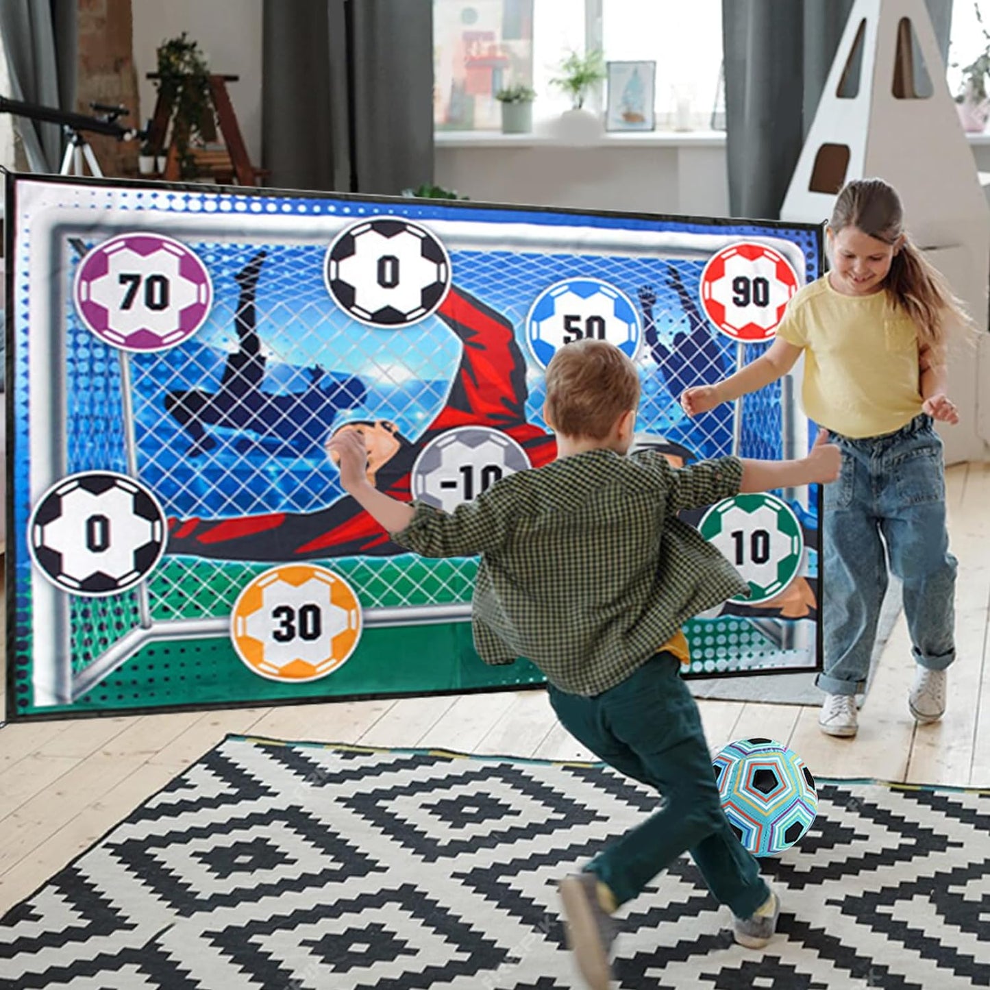 🎉Új akciós akciók – 49% KEDVEZMÉNY💥Futball labdajáték készlet gyerekeknek